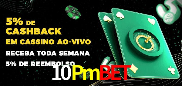 Promoções do cassino ao Vivo 10Pmbet